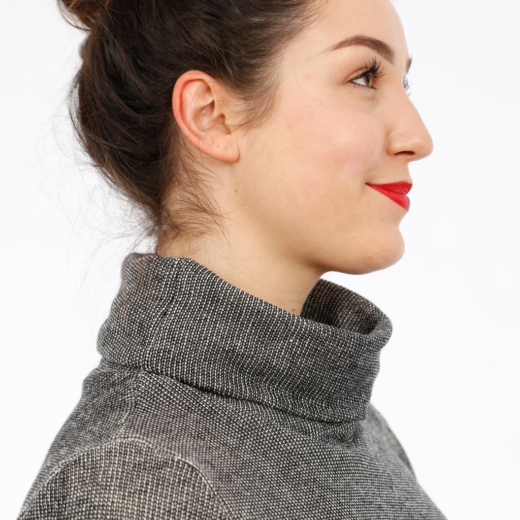 Papierschnittmuster Rollkragenpullover Frau Dörte XS-XXL